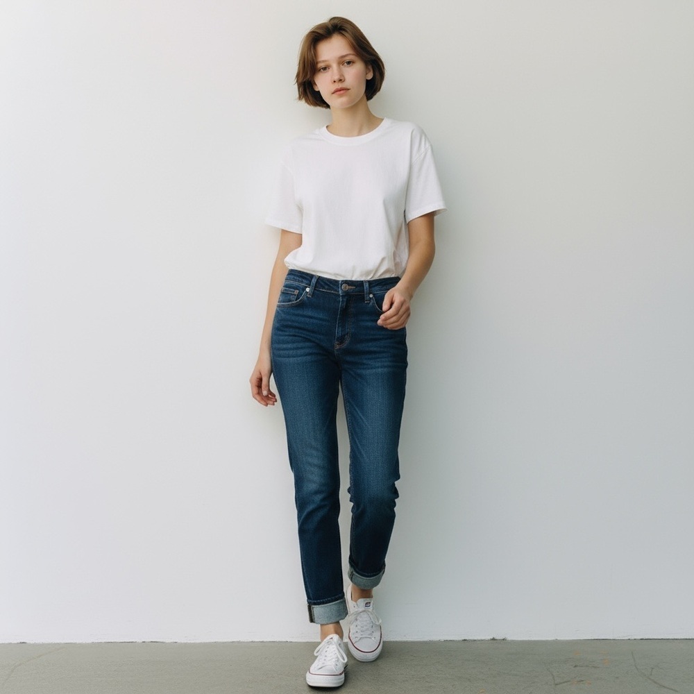 Paige Verdugo Ankle Jeans dark blue 29 mid rise boyfriend